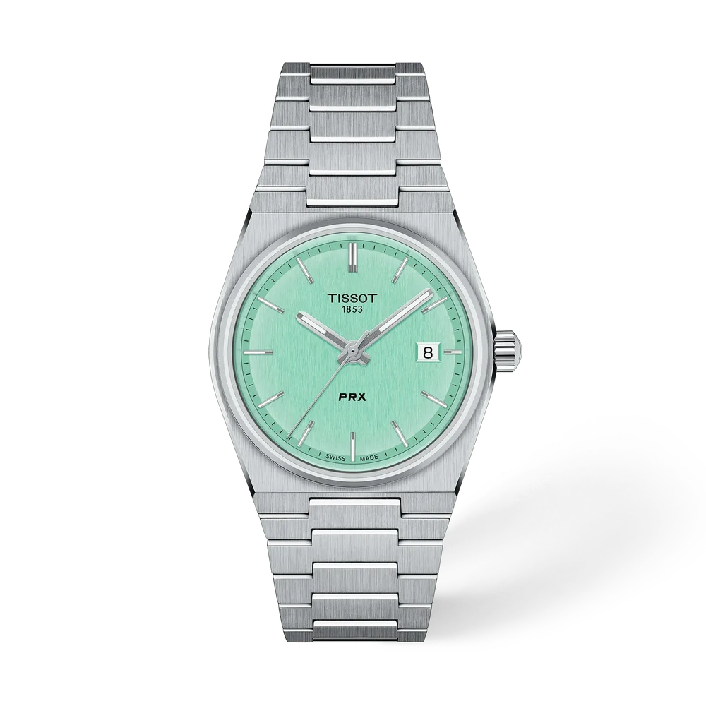 Unisex Tissot PRX Stainless Steel Light Green Dial 35mm - T137.210.11.091.00
