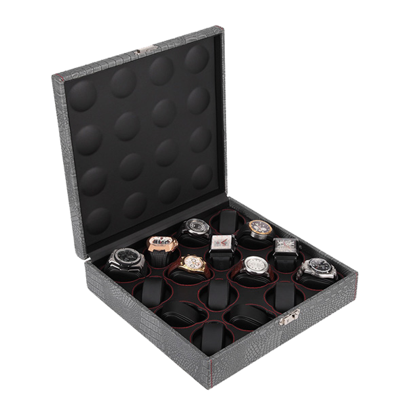 8-slot Leather Watch Display Case