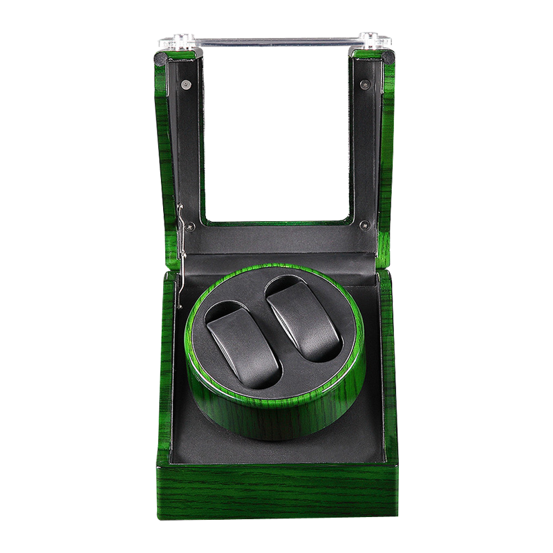 Green Transparent single watch winder (Winding 2 watches)