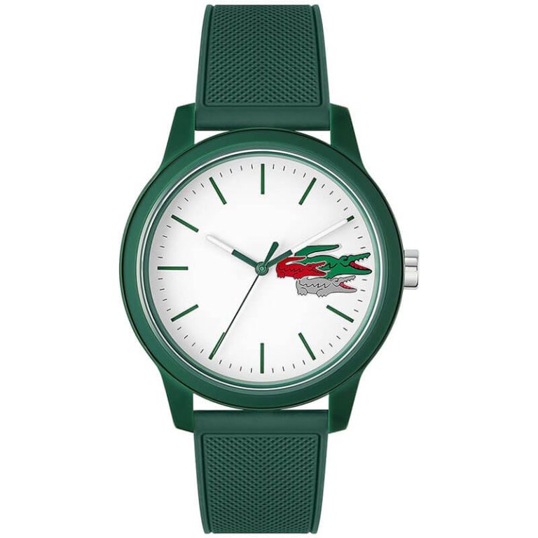 Men’s Lacoste Quartz Green Silicone Strap Watch - 2011135