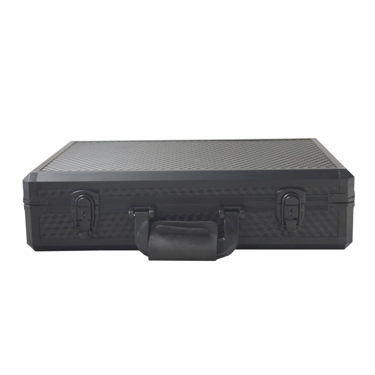 Black 24-Slot Aluminum Alloy Watch Suitcase