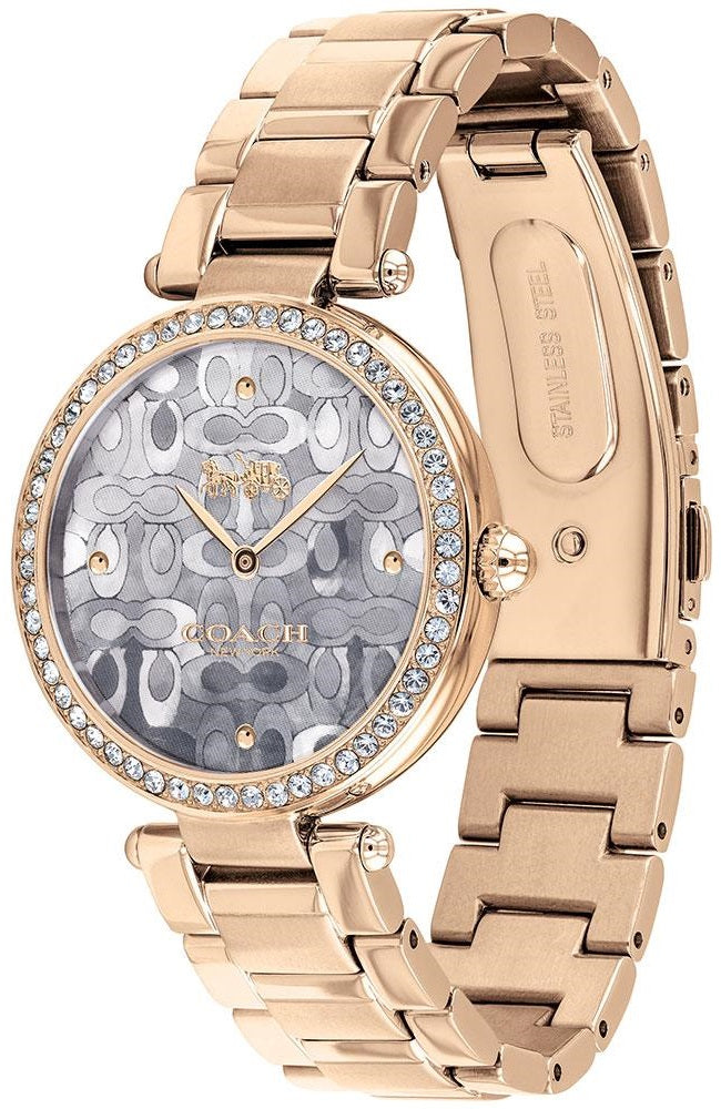 Women's Coach Park Crystal Dial Rose Gold Watch -14503226