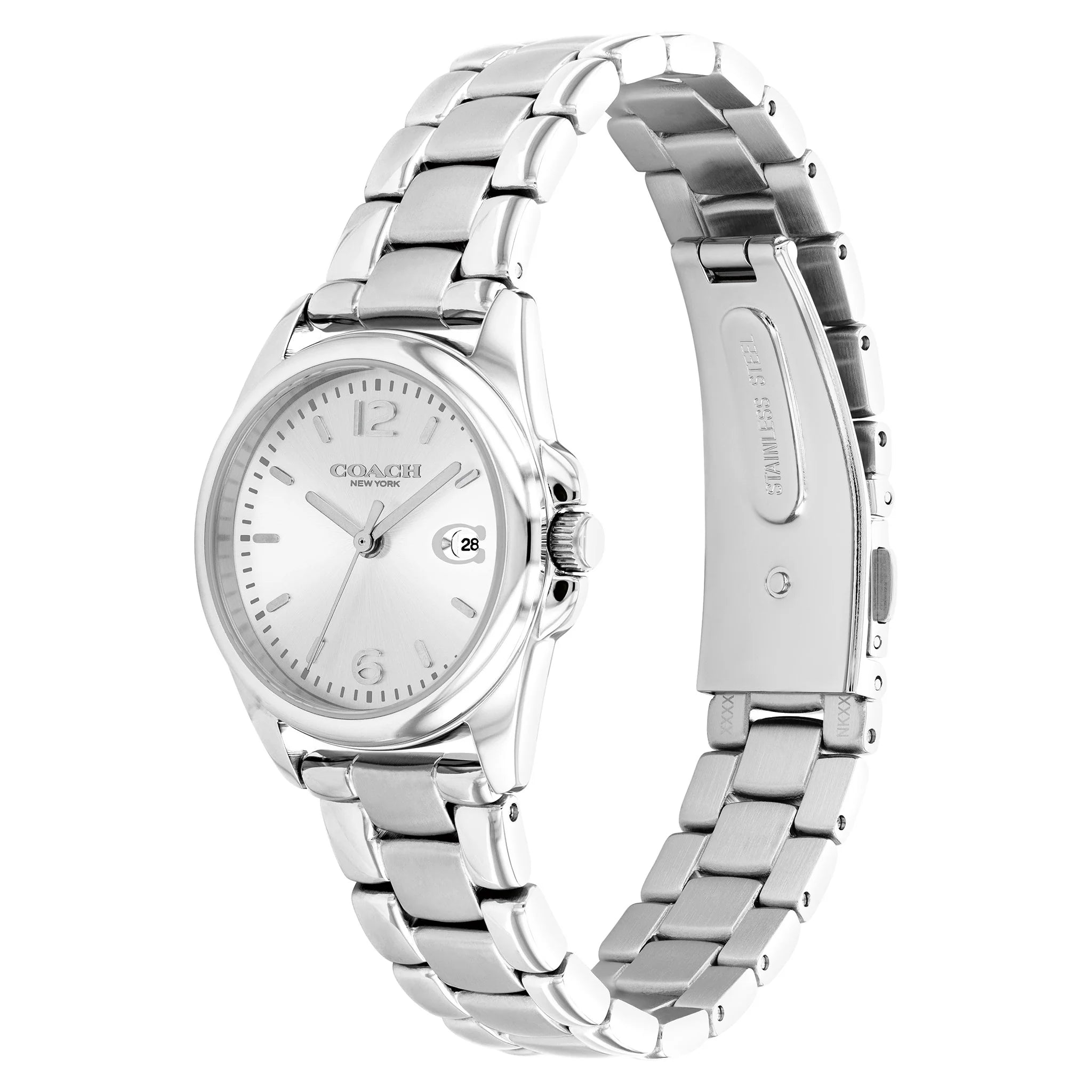 Women's Coach Greyson Silver Tone 28mm Watch - 14503906