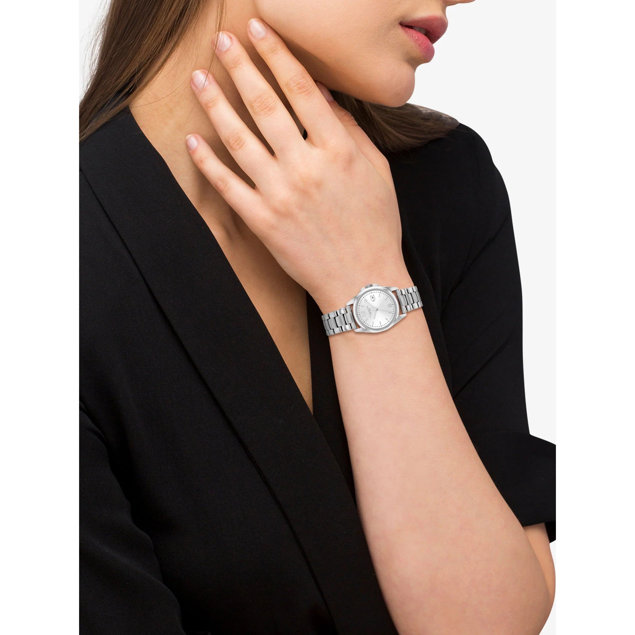 Women's Coach Greyson Silver Tone 28mm Watch - 14503906