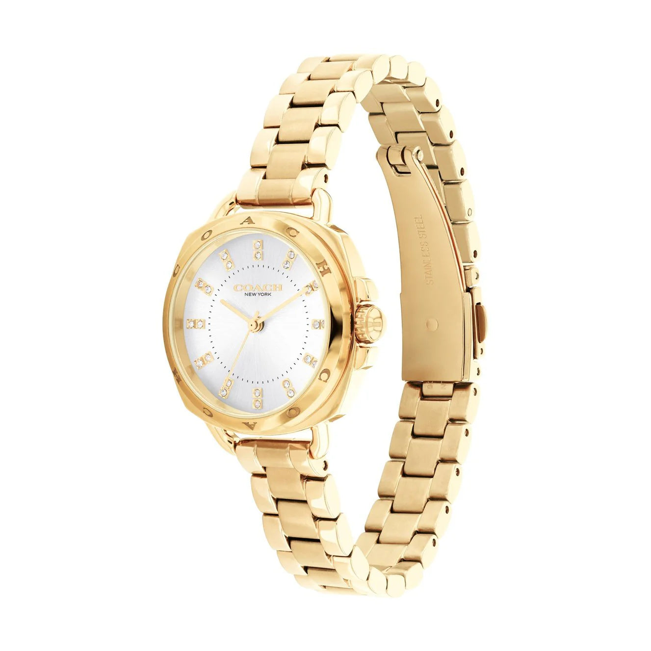Women's Coach Tatum Gold Tone 28mm Watch -14504153