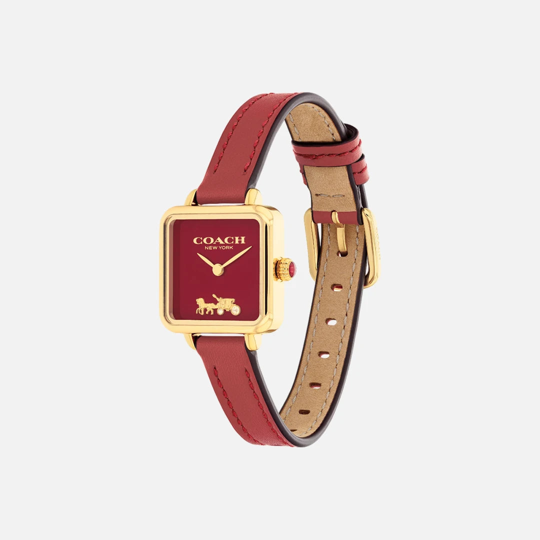 Women's Coach Red Dial Watch-14504226