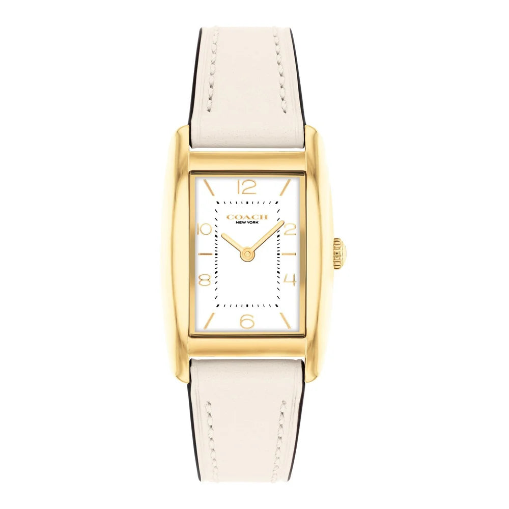 Women's Coach Reese Chalk Leather Strap 24mm Watch- 14504314