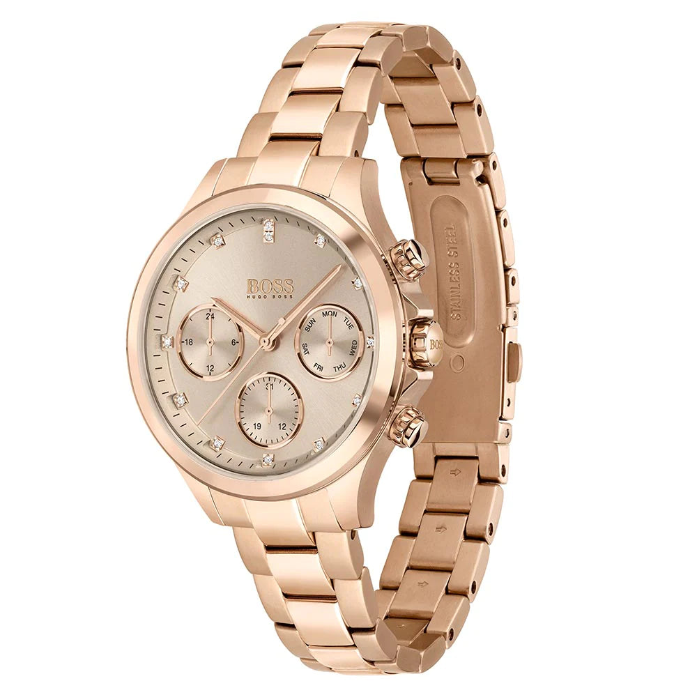 Women's Hugo Boss Rose gold Steel multi-function Watch - 1502592