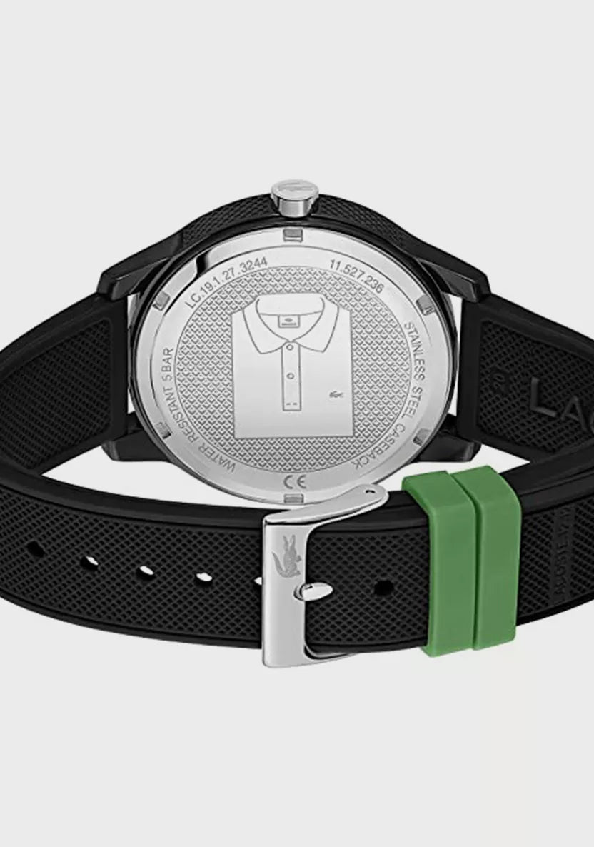 Men's Lacoste Black Silicone Strap Watch - 2011134