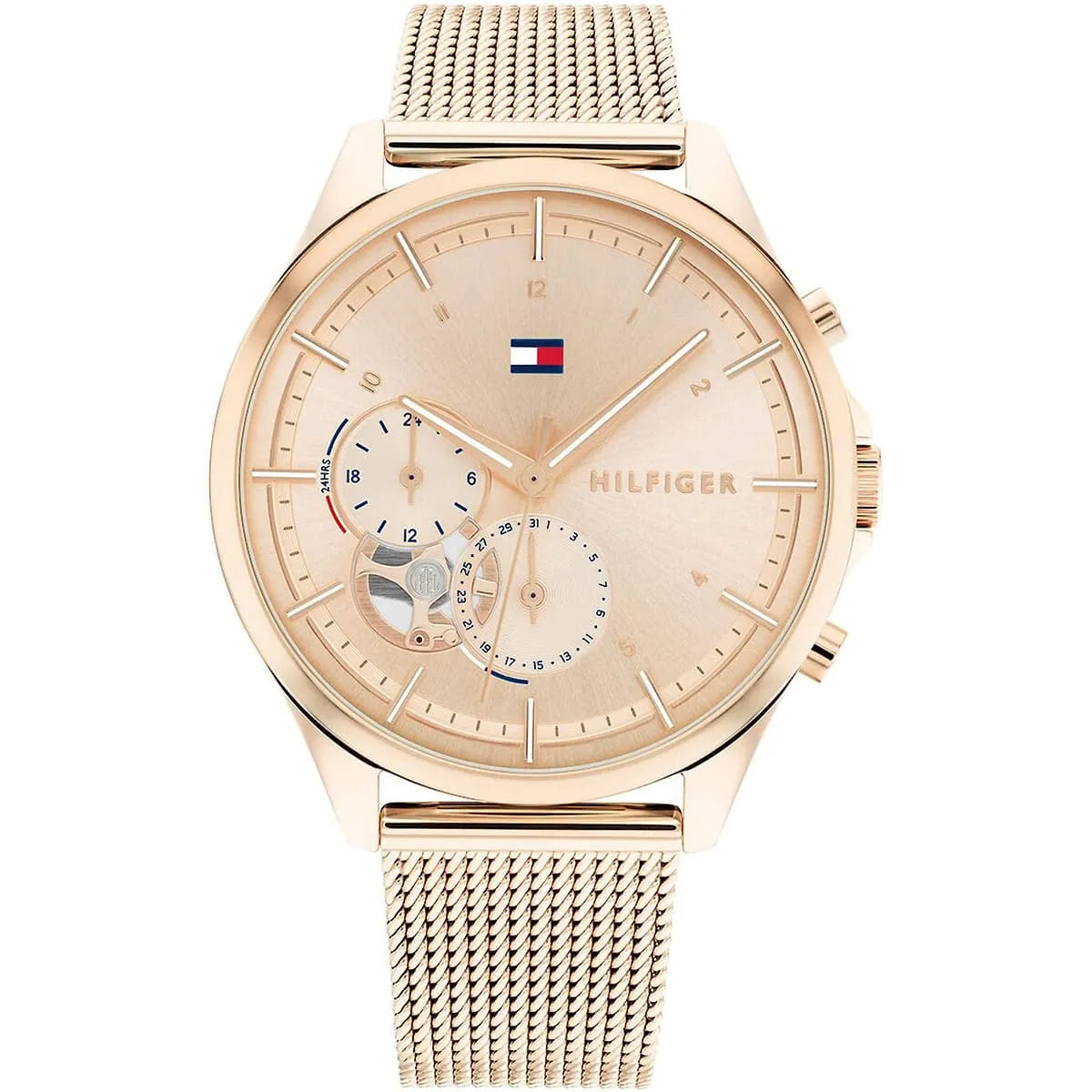 Women's Tommy Hilfiger Quinn Quartz Rose Gold Dial Watch - 1782486