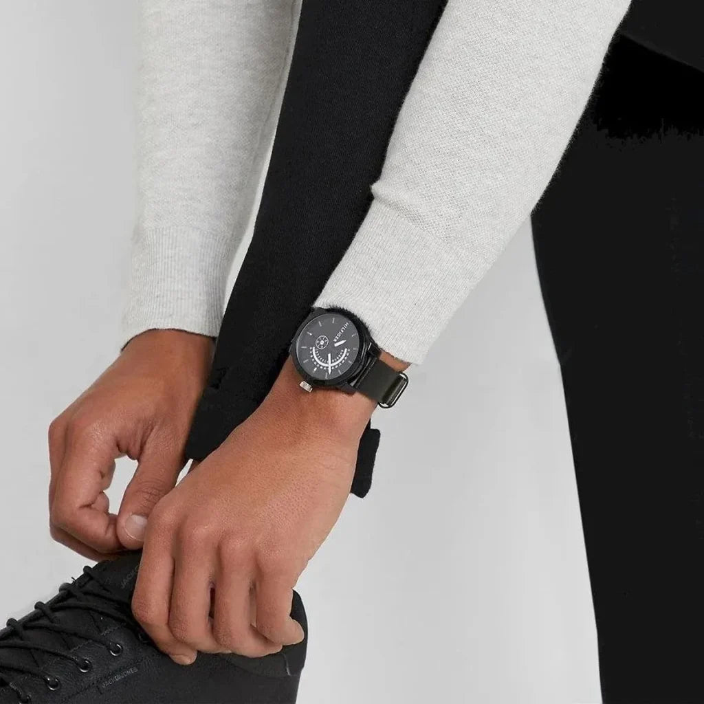 Men's Tommy Hilfiger Watch Black Leather Strap Watch -1791479