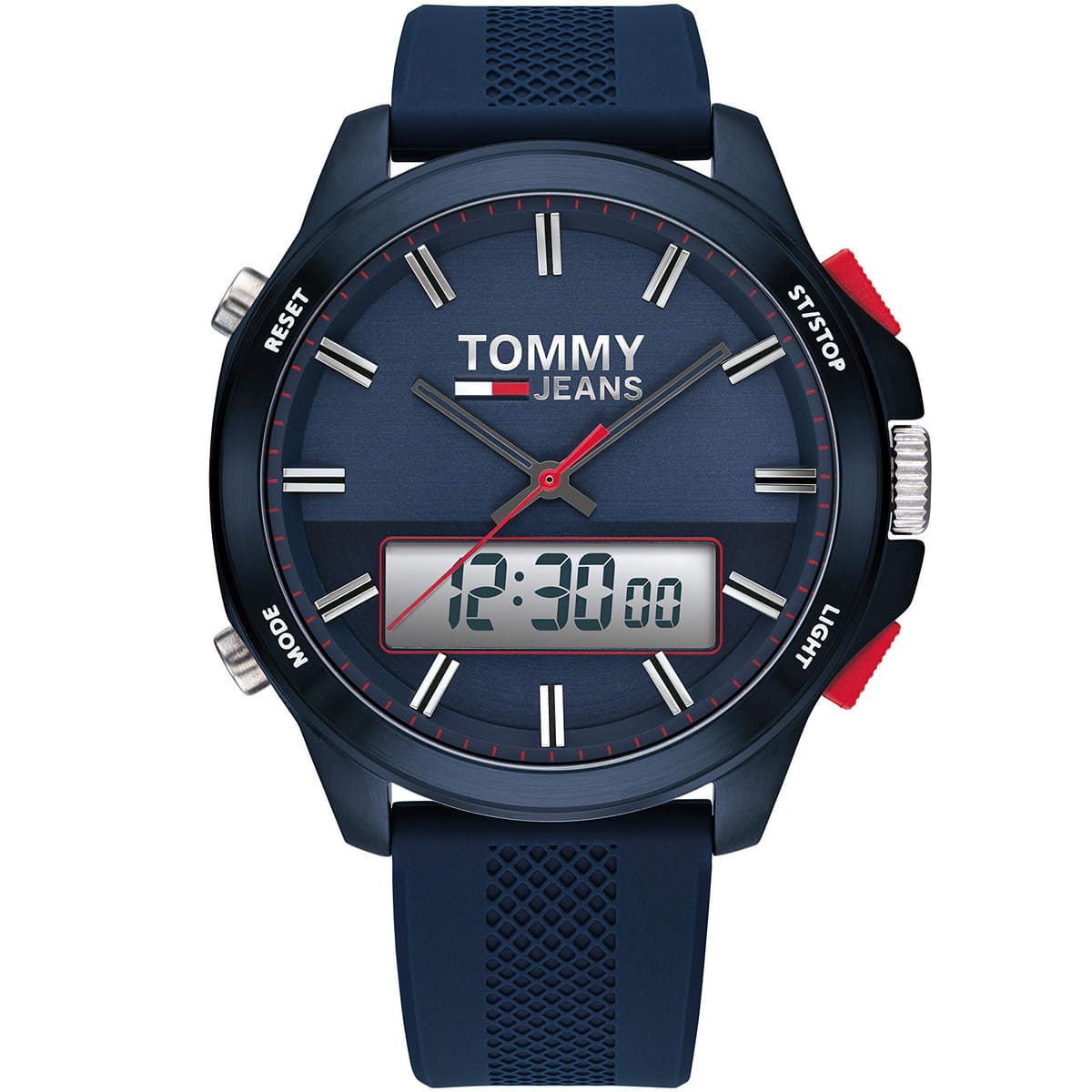 Tommy Hilfiger  Quartz Silicone Strap Blue Dial Men's Watch - 1791761