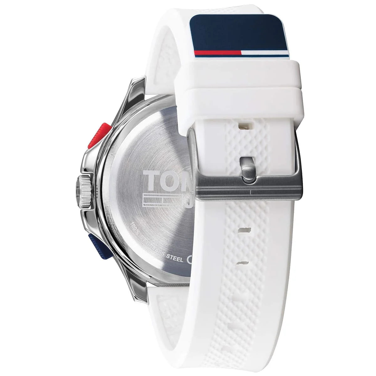 Tommy Hilfiger Silver Dial White Silicone Men's Watch - 1791764