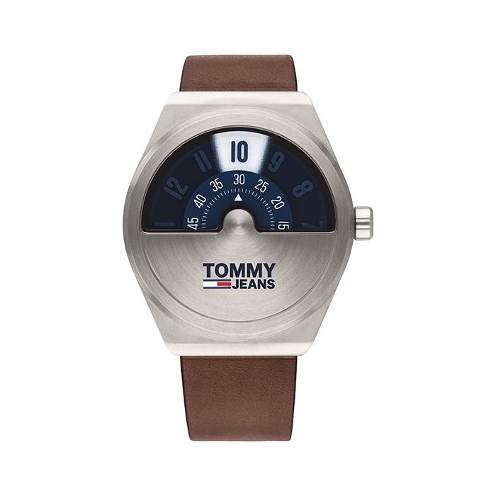 Tommy Hilfiger Quartz Leather Strap Blue Dial Men's Watch - 1791772