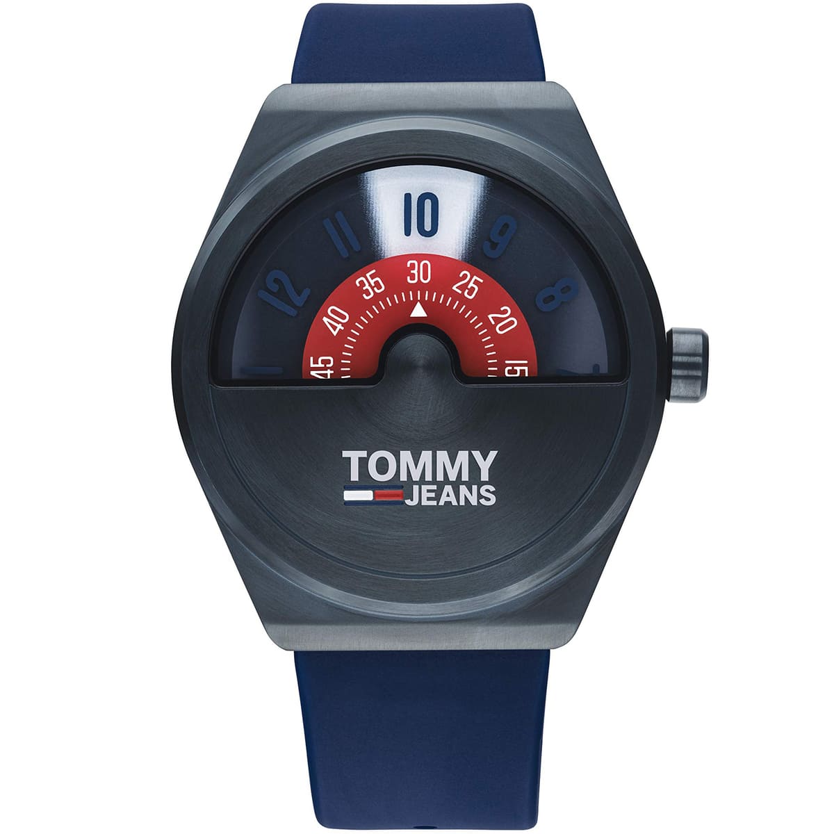 Tommy Hilfiger Quartz Silicone Strap Blue Dial Men's Watch - 1791775