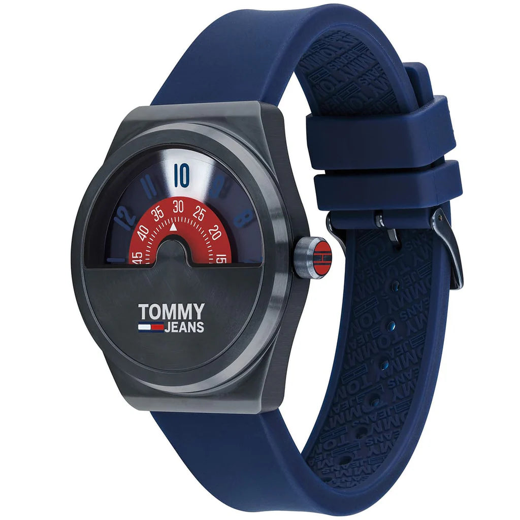 Tommy Hilfiger Quartz Silicone Strap Blue Dial Men's Watch - 1791775