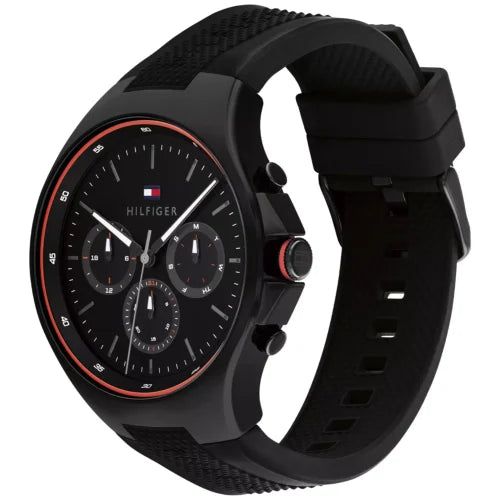 Men's Tommy Hilfiger Justin Silicone Strap 44mm Watch - 1792056