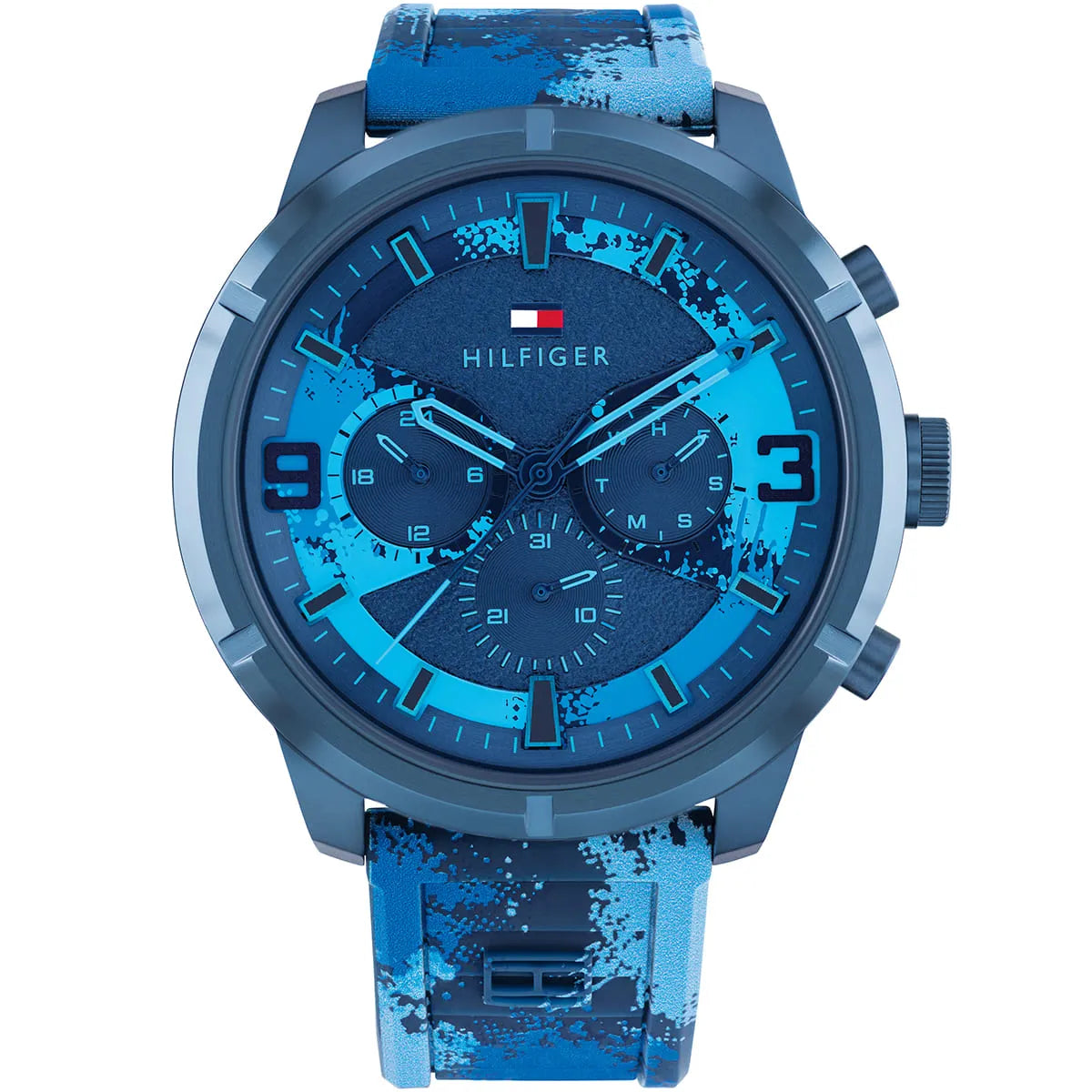 Tommy Hilfiger Blue Silicone Wild Men's Watch - 1792073