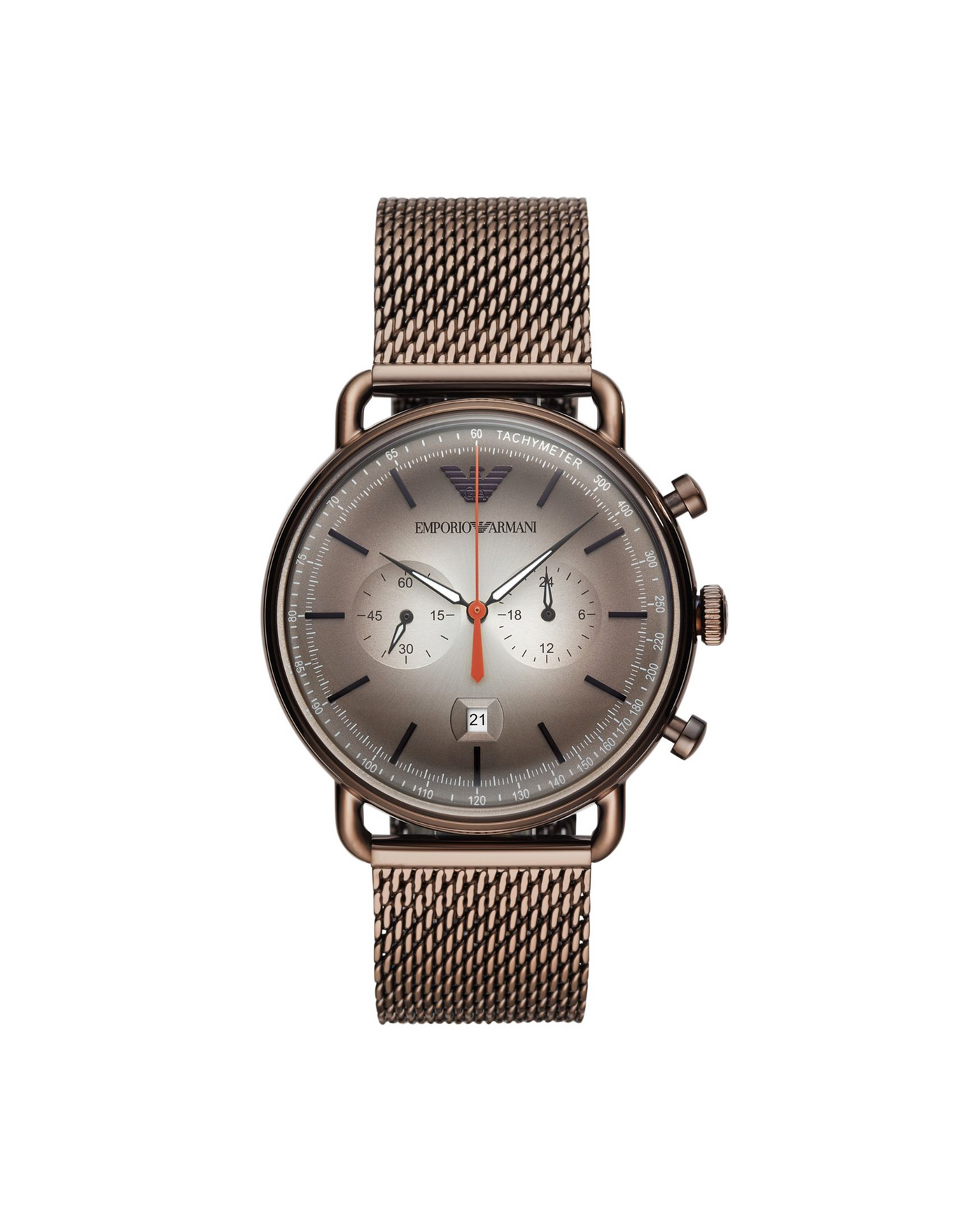 Emporio armani watch mesh strap discount