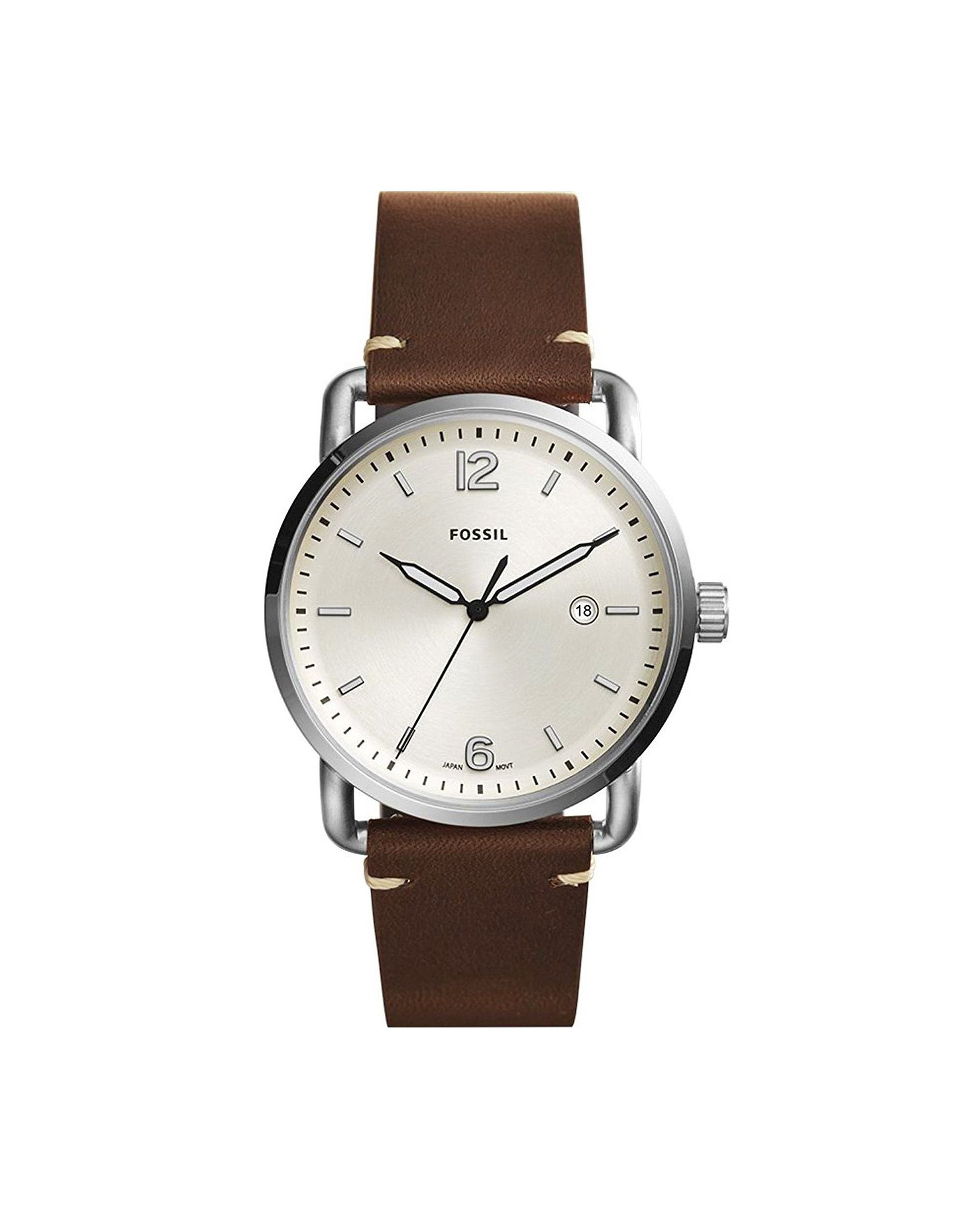 Fossil Commuter Brown Leather Strap Men's Watch - FS5275