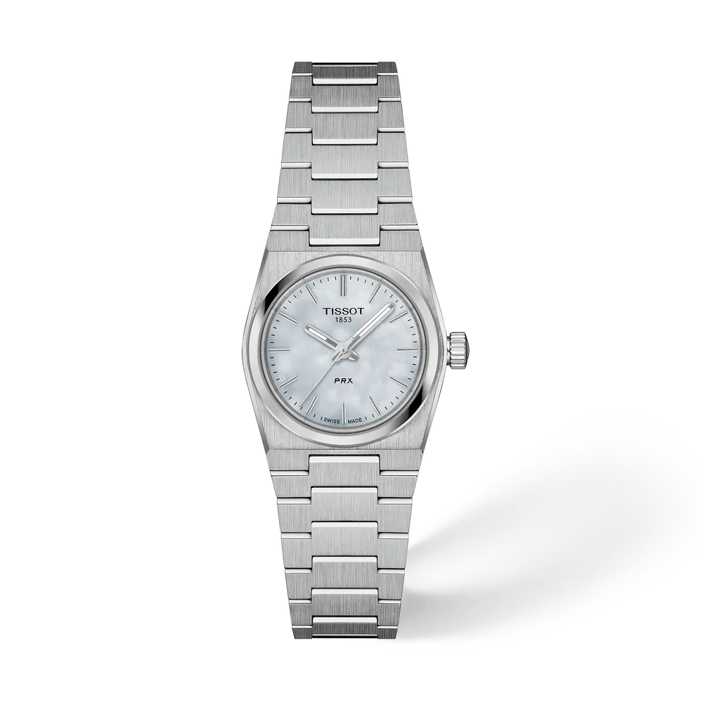 Women's Tissot PRX Stainless Steel White Mother of Pearl Dial 25mm - T137.010.11.111.00