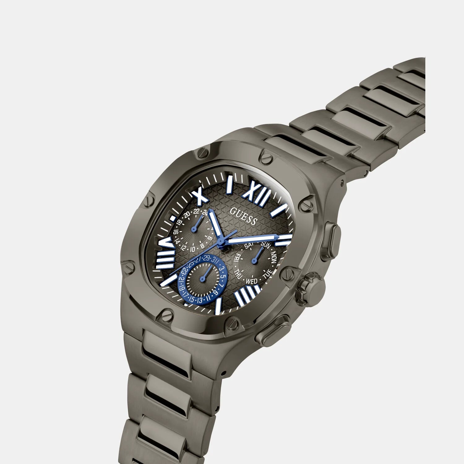 Men's GUESS Gunmetal Multi-function Watch - GW0572G5