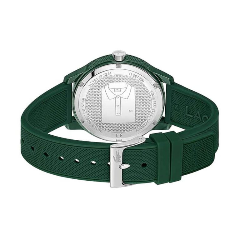 Men’s Lacoste Quartz Green Silicone Strap Watch - 2011135