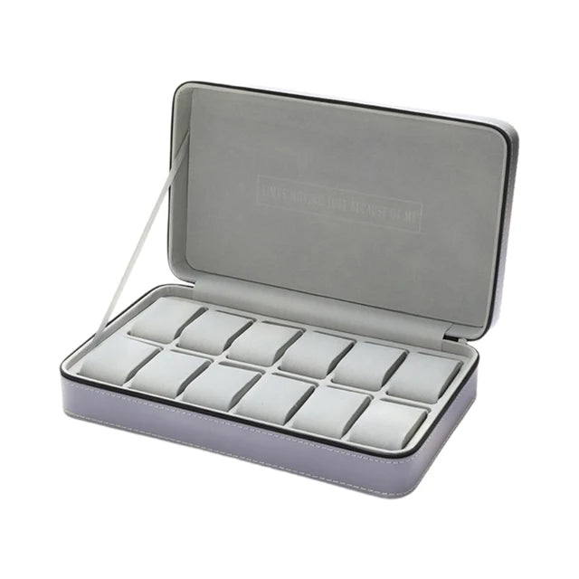 12 in 1 Watch Display Case (Gray)