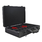 Black 24-Slot Aluminum Alloy Watch Suitcase