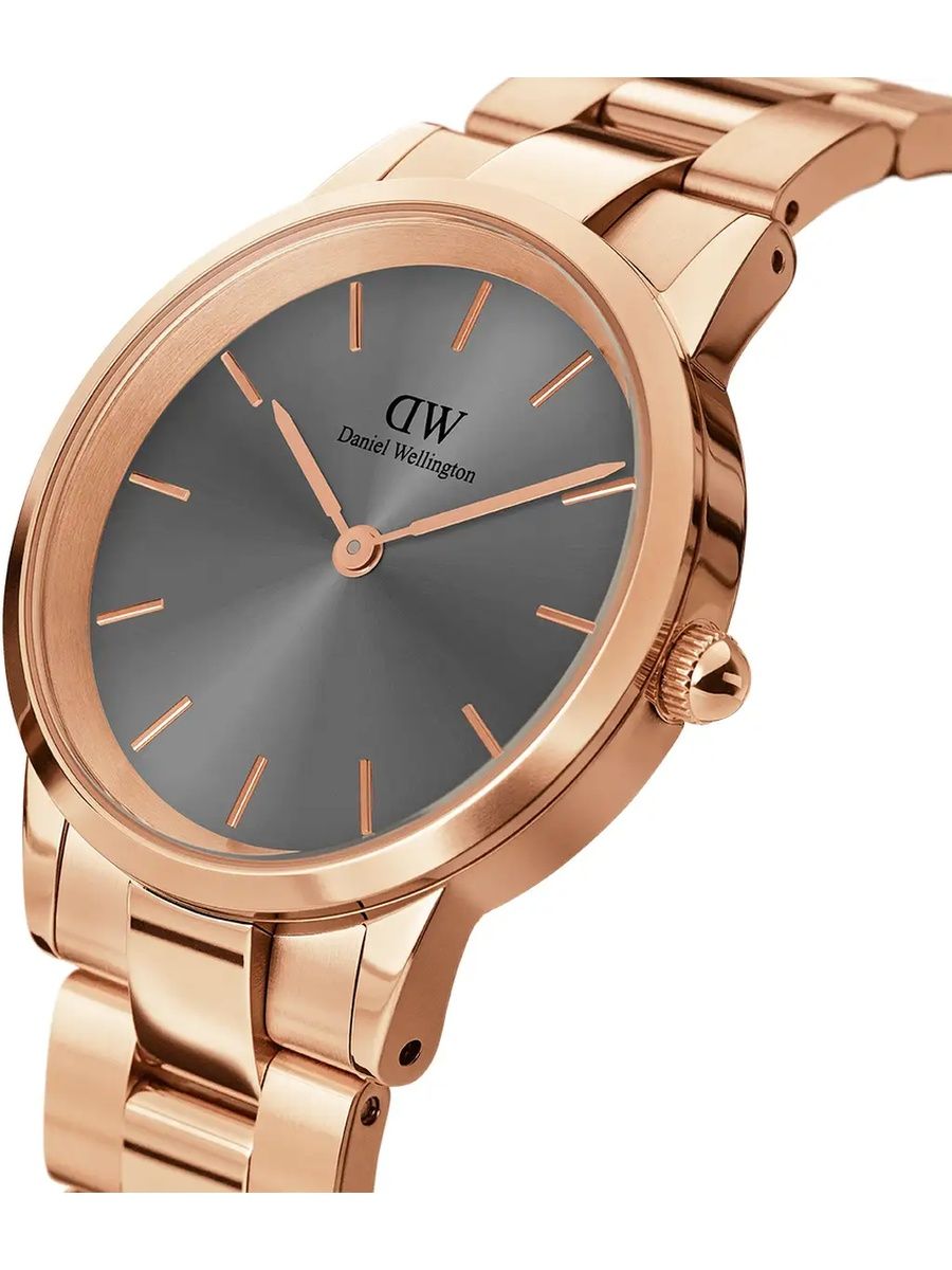 DW Iconic Link Grey Dial Unisex Watch - DW00100332