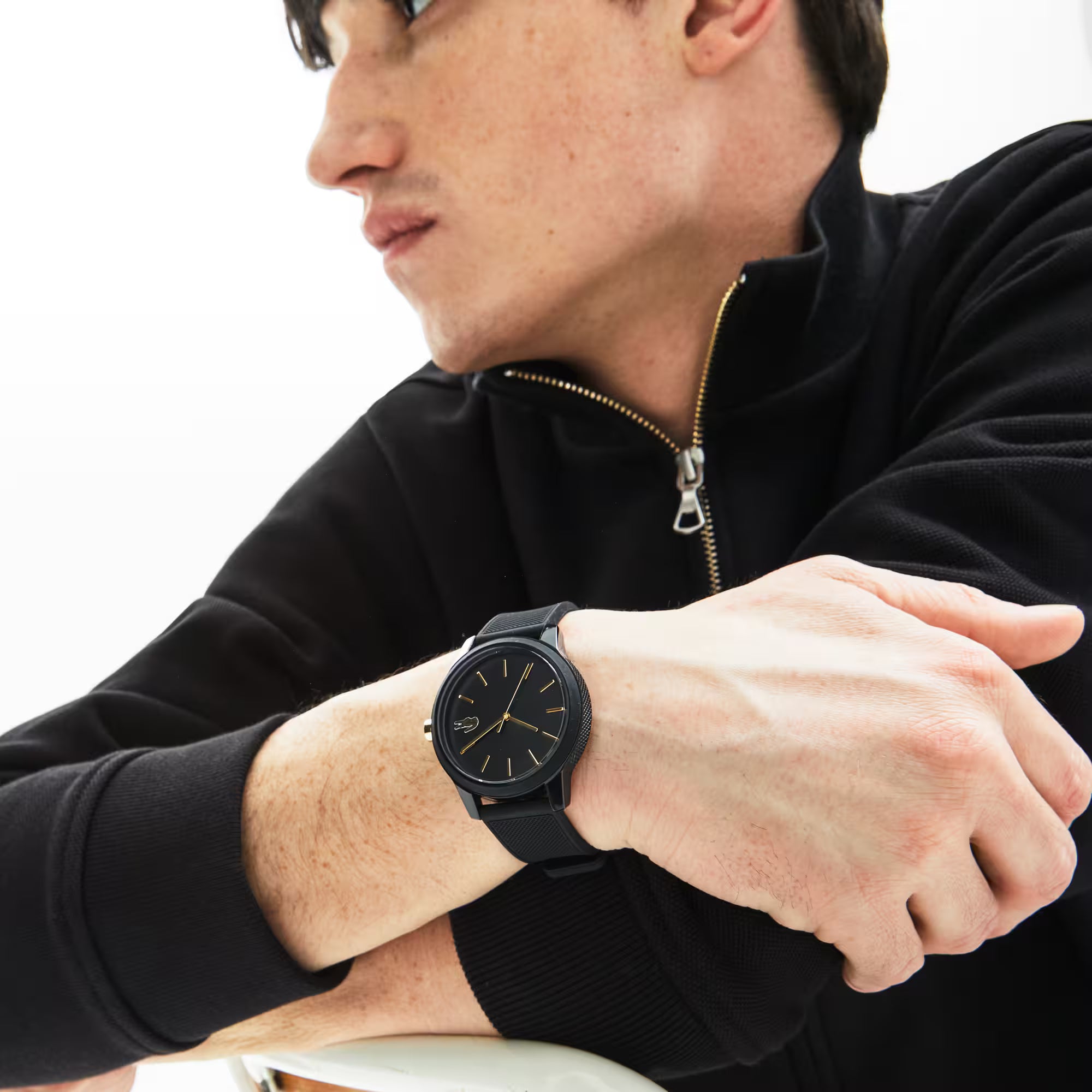 Men's Lacoste Lacoste.12.12 Black Dial Watch - 2011010