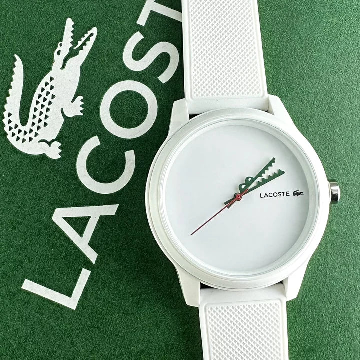 Men's Lacoste White Dial White Silicone Watch - 2011069