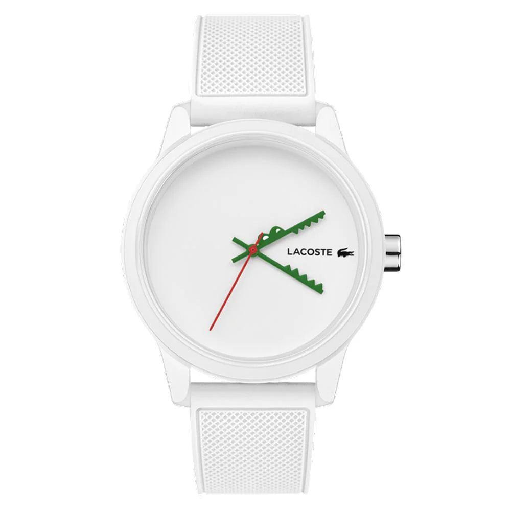 Men's Lacoste White Dial White Silicone Watch - 2011069