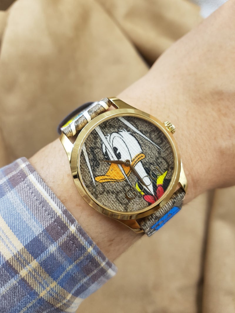 Unisex Gucci G-Timeless Disney Donald Duck Watch  -YA1264167