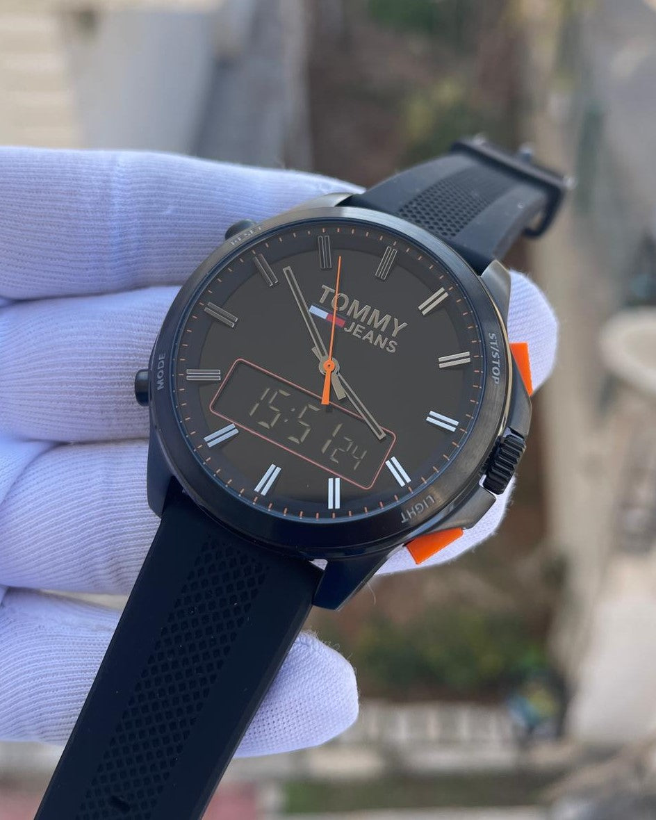 Tommy Hilfiger  Quartz Silicone Strap Blue Dial Men's Watch - 1791761