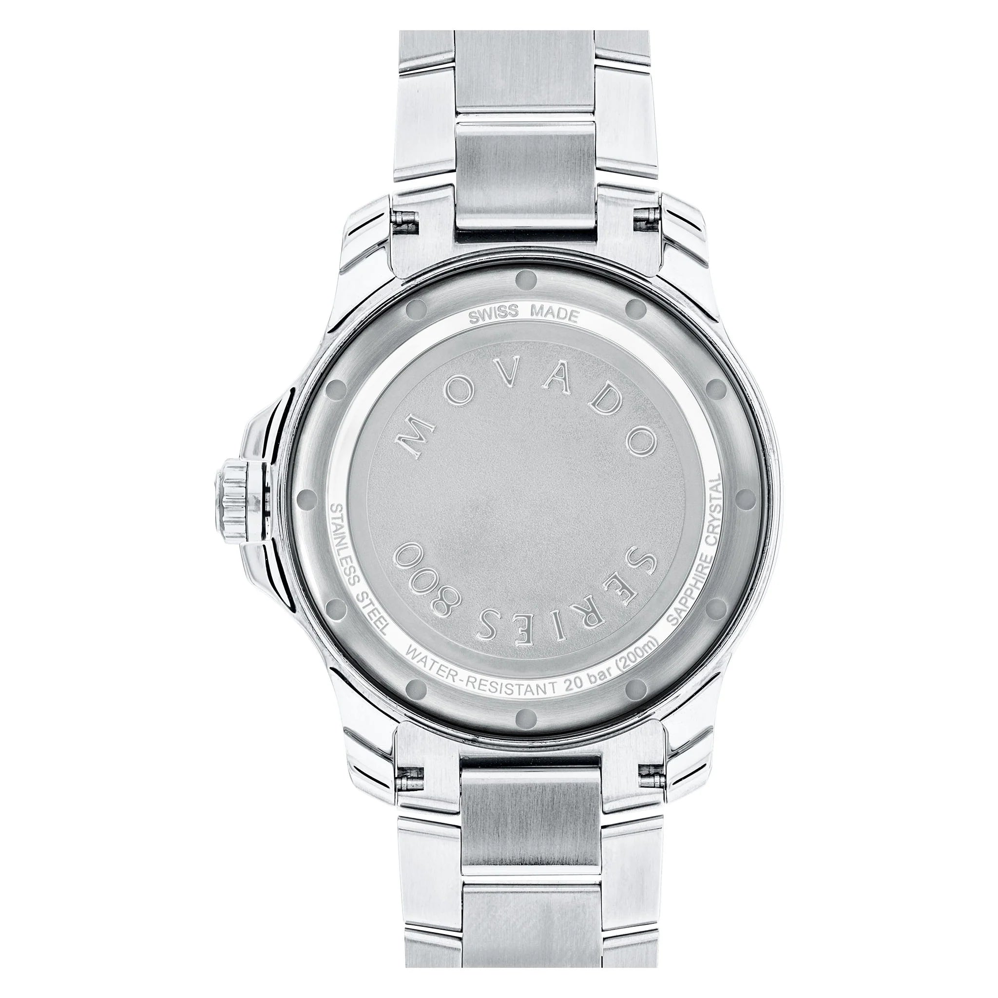 Men's Movado Series 800 Black Dial Watch-2600135