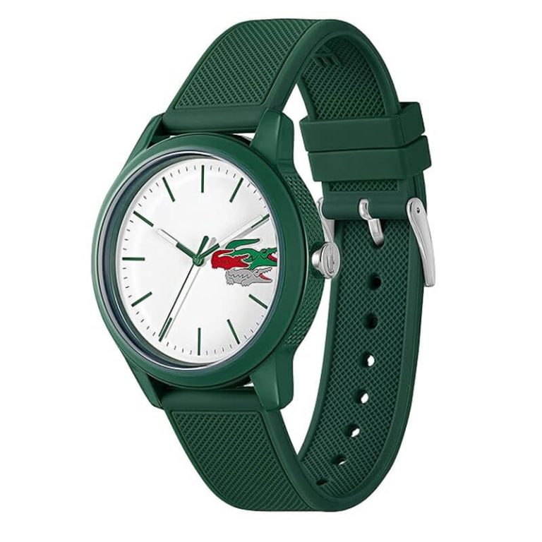 Men’s Lacoste Quartz Green Silicone Strap Watch - 2011135