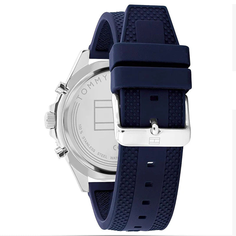 Tommy Hilfiger Blue Silicone Multi-function Men's Watch - 1791920