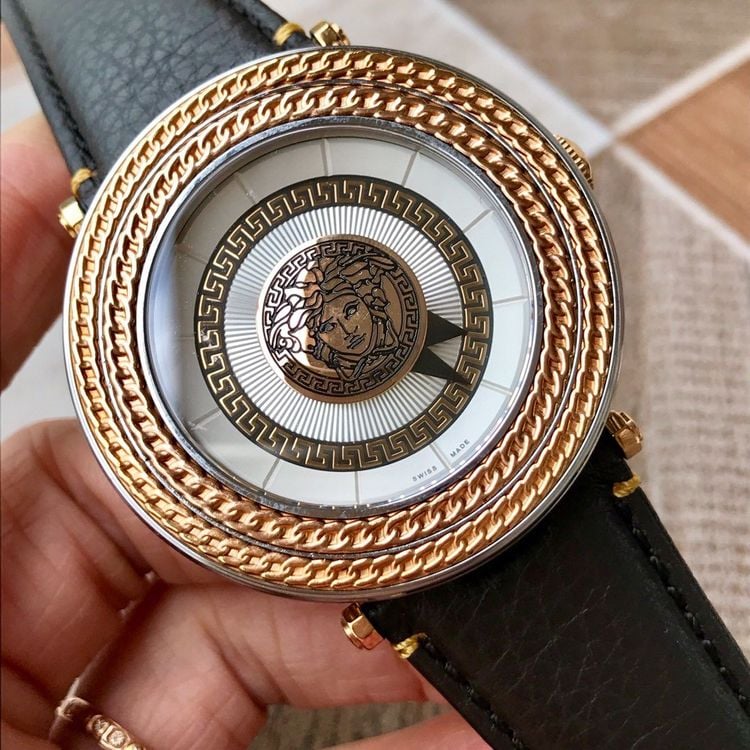 Men's V-Metal Icon Brown Leather Watch - VQL010015