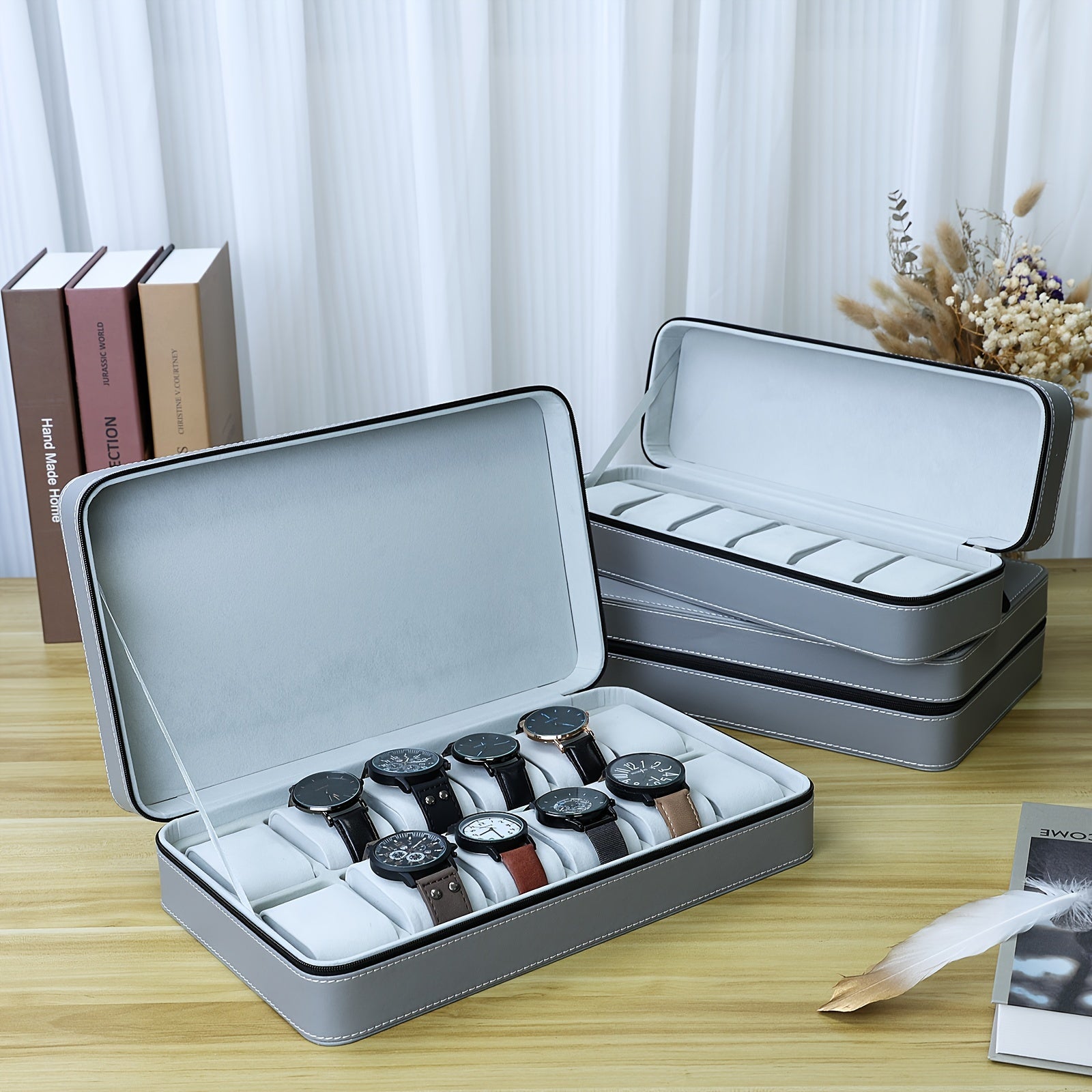 12 in 1 Watch Display Case (Gray)