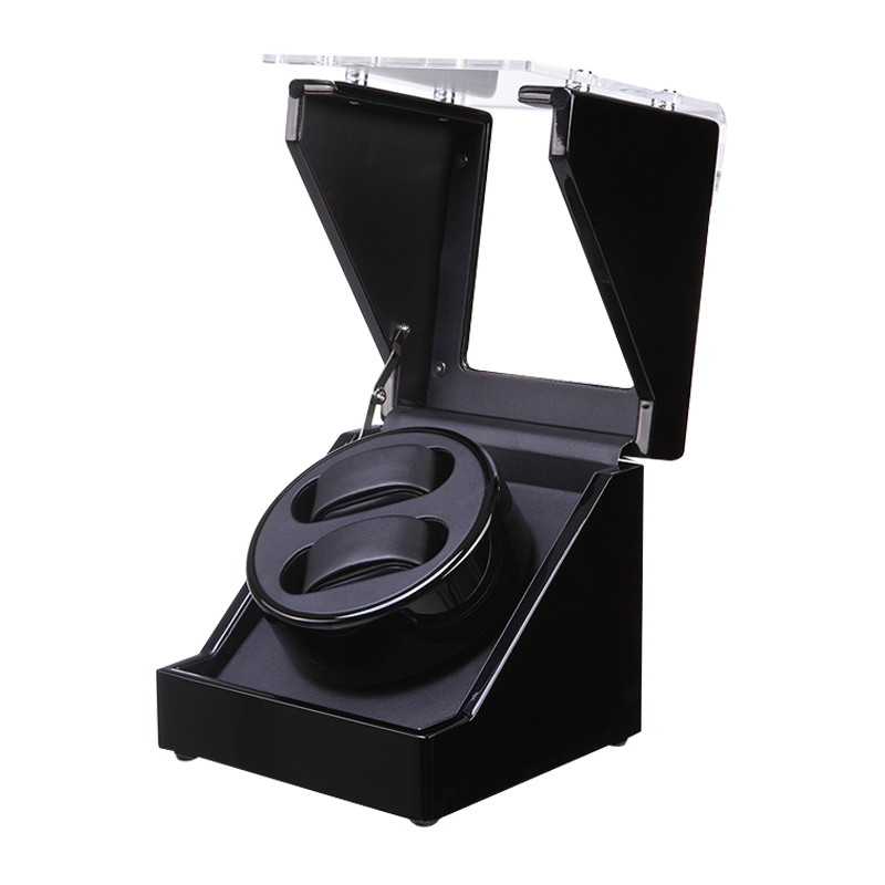 Black & Transparent single watch winder (Winding 2 Watches)