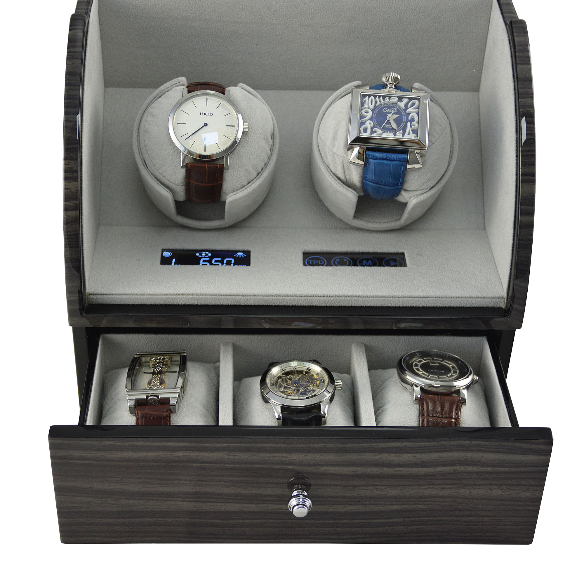 Double watch winder - 5 rotating programs (All touch screen)