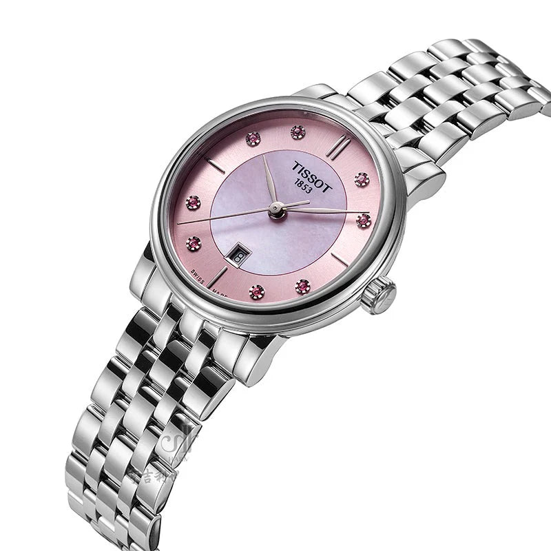 Tissot T Classic Carson Premium Lady Mother of Pearl Pink Watch - T122.210.11.159.00