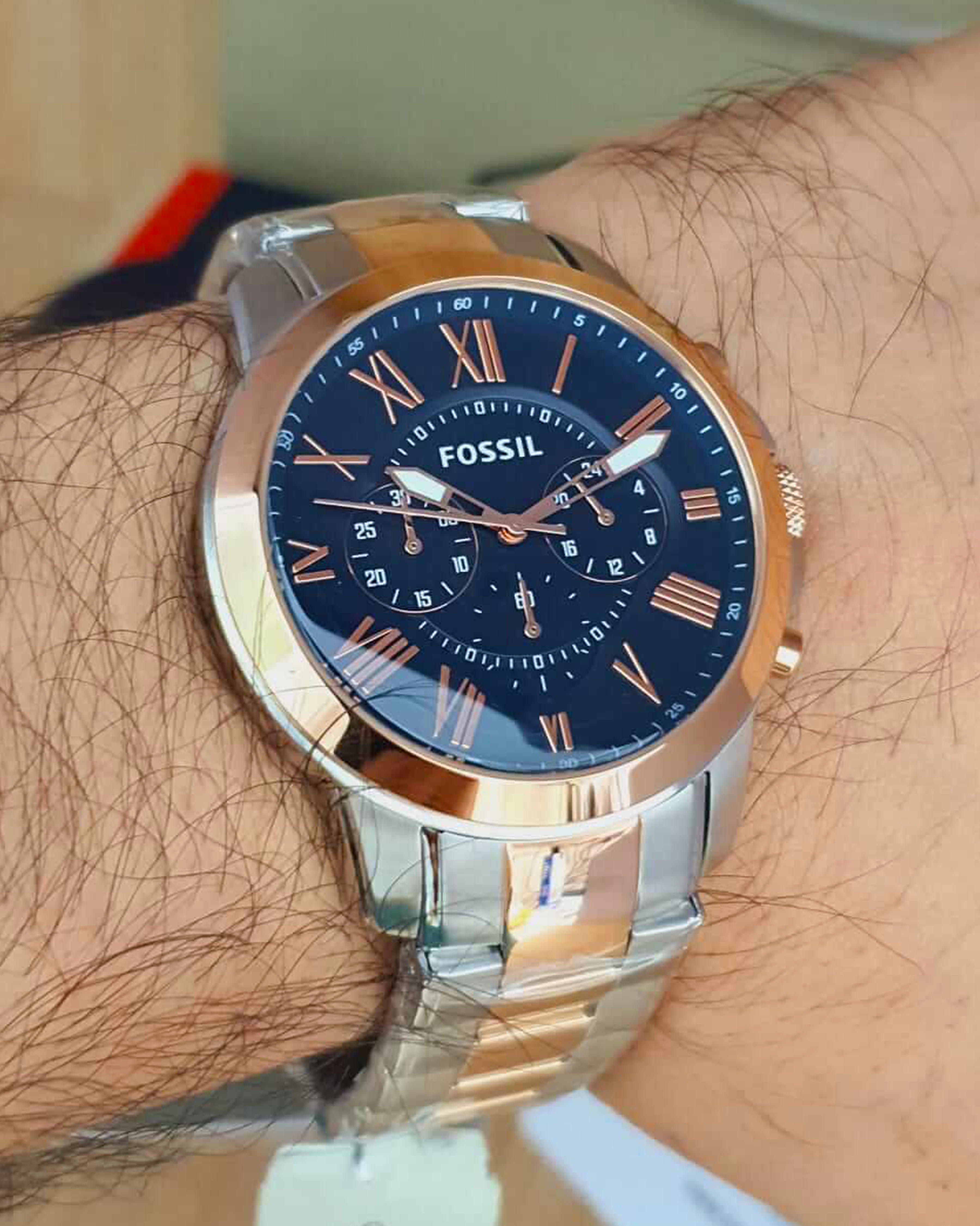 Fossil Grant Two-Tone Stainless Steel Men's Watch - FS5024