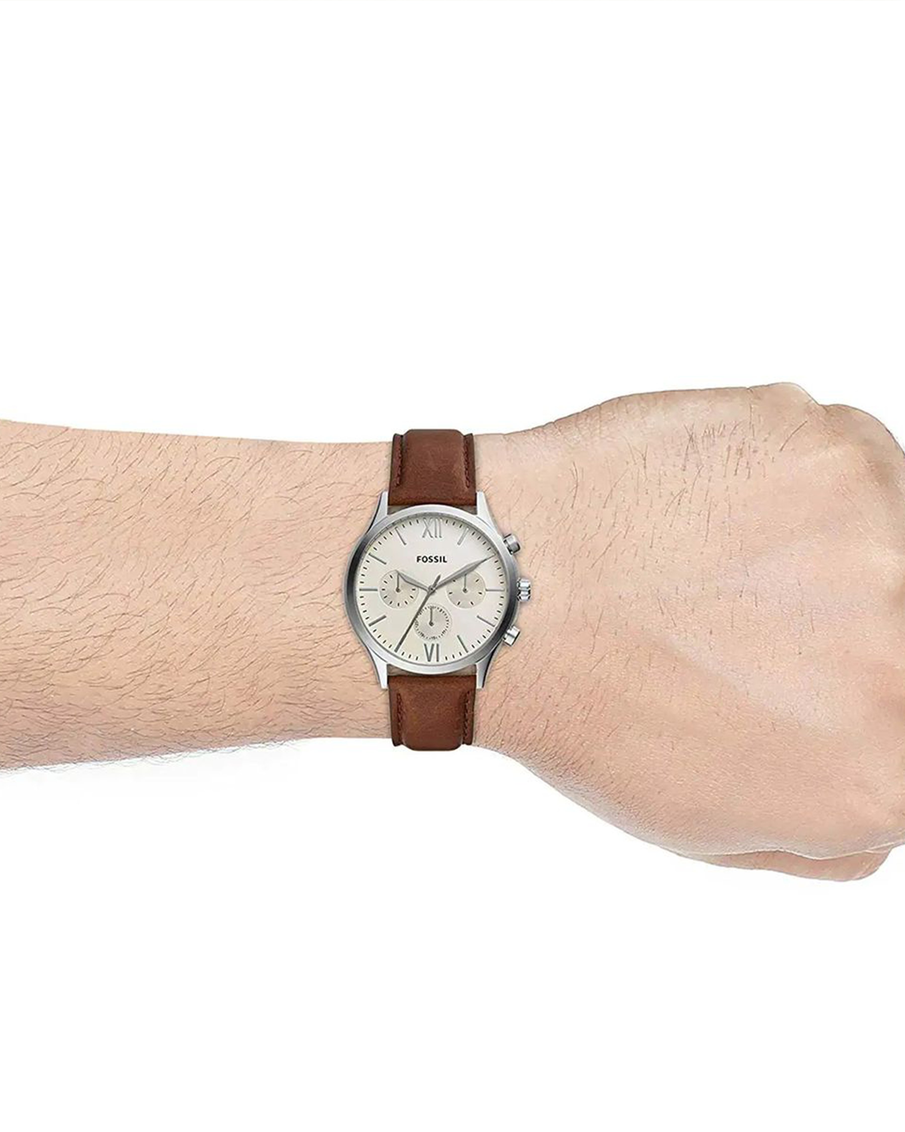 Fossil Fenmore Multifunction Brown Leather Men's Watch - BQ2363