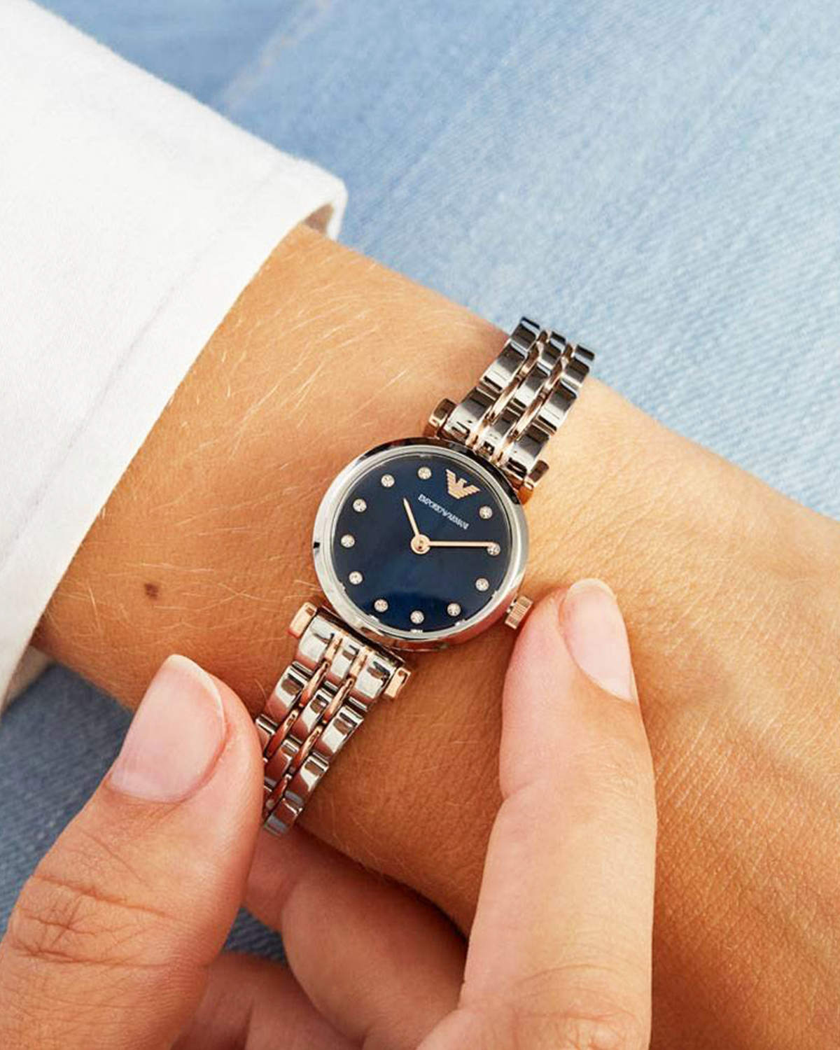 Ar11252 Emporio Armani Women's Two -Toned Watch - AR11222 – Bluestrap Watches Ghana