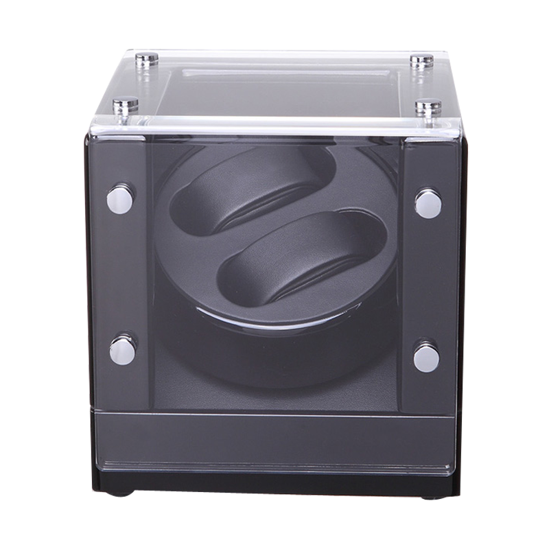 Black & Transparent single watch winder (Winding 2 Watches)
