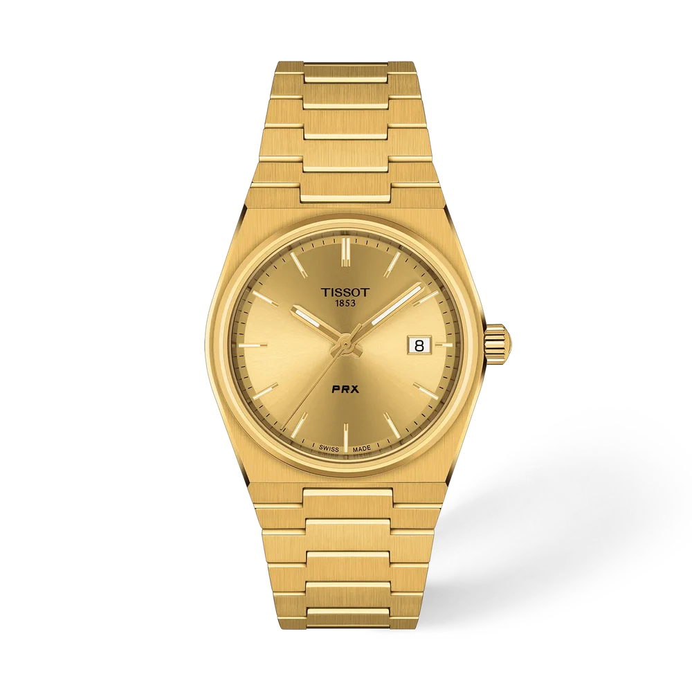Unisex Tissot PRX Gold PVD Champagne Dial 35mm - T137.210.33.021.00