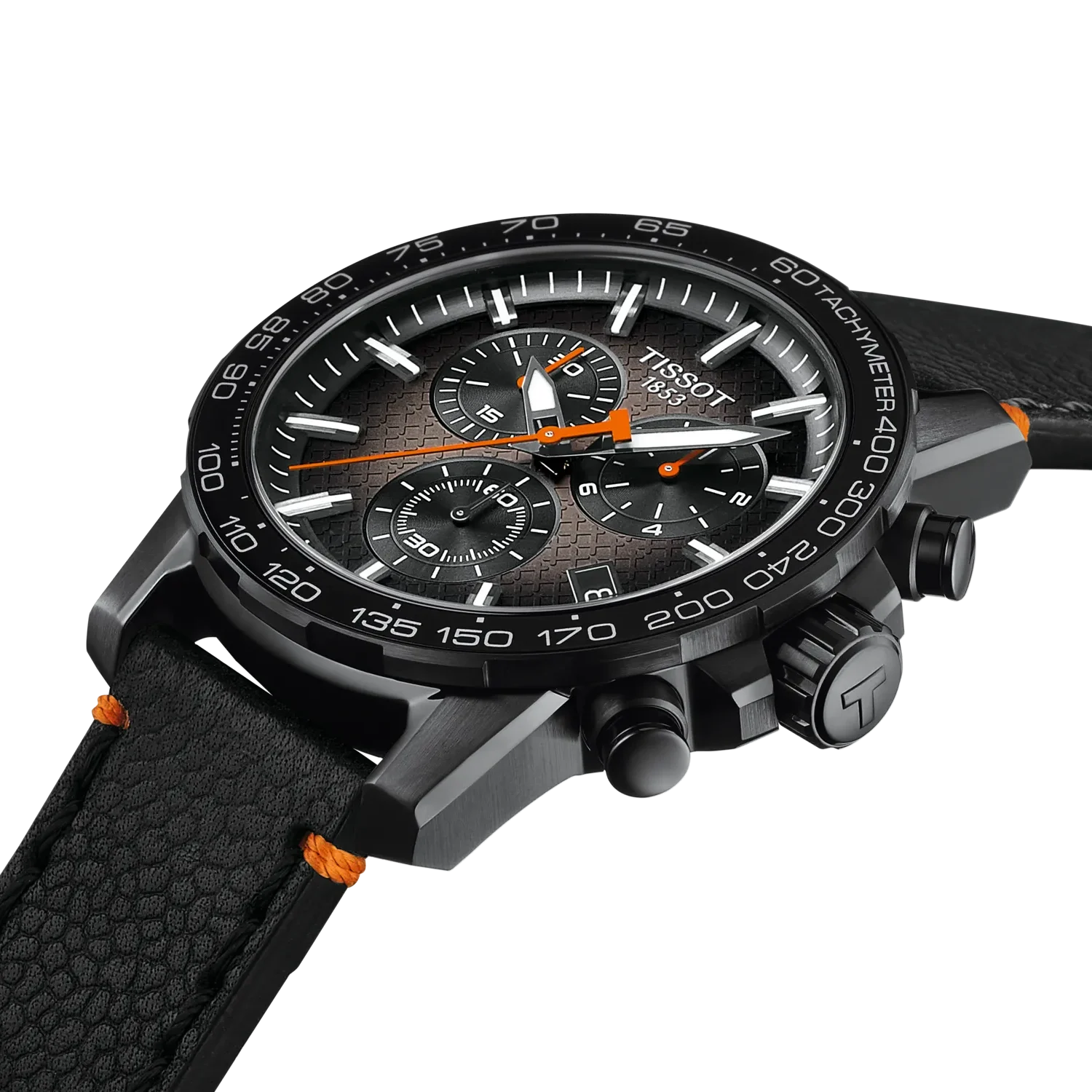 Men's Tissot SuperSport Chrono Basketball Edition Swiss Quartz Grey Dial Leather Watch 45.5mm - T125.617.36.081.00
