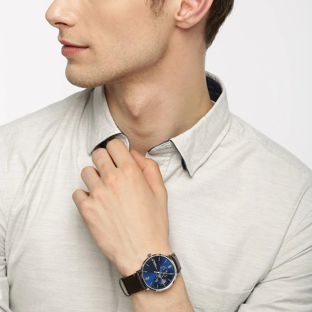 Men's Tommy Hilfiger Brown Brooklyn 40mm Watch - 1791508